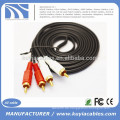 Gold überzogenes 2RCA ZU 2RCA AUDIO KABEL 1.5M, 3M, 5M, 10M, 15M, 20M